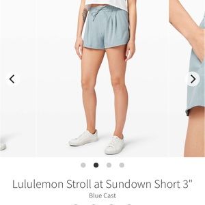 Lululemon Stroll at Sundown Short 3" - Blue Cast